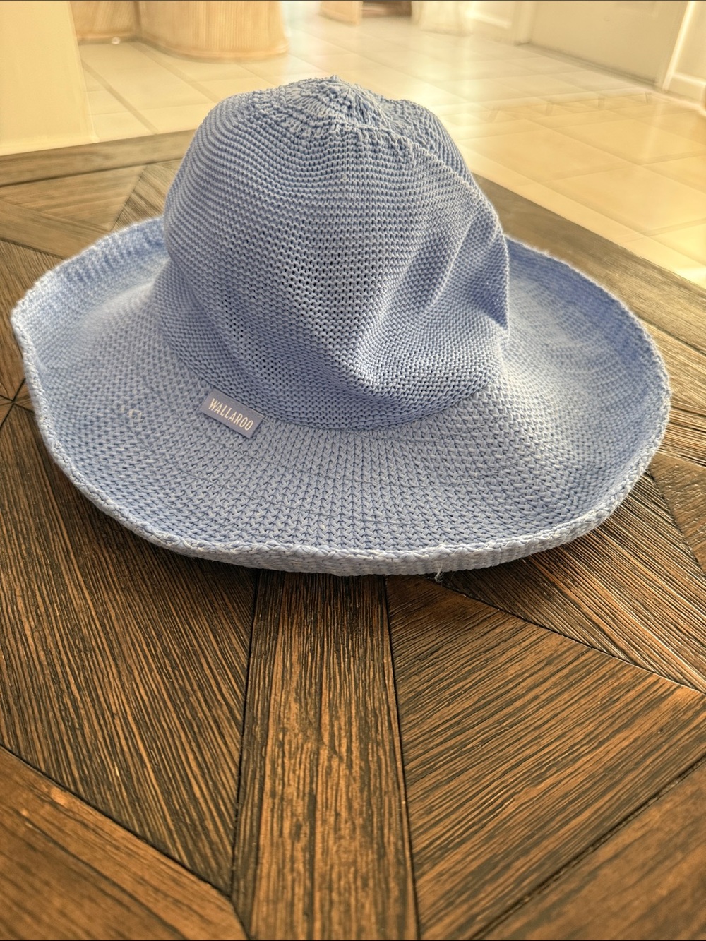 Wallaroo Hat Co Victoria Hat UPF 50+ Light Blue Hydrangea Sun Hat